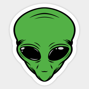 Retro Alien Sticker